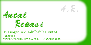 antal repasi business card